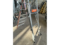 2024 tubesca 1x5 opvouwbare uitschuifbare bordesladder - afbeelding 5 van  7