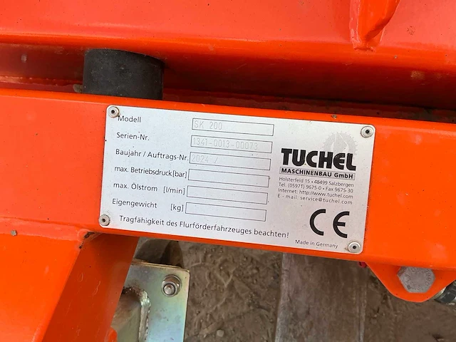 2024 tuchel sk 200 sneeuwschuiver - sneeuwploeg - afbeelding 6 van  9