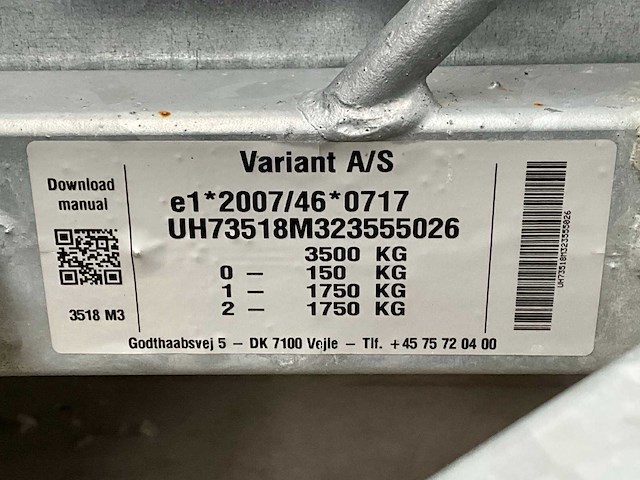 2024 variant 3518 m3 aanhangwagen - afbeelding 3 van  16