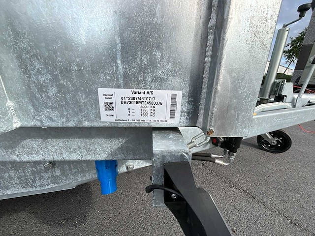 2024 variant a/s kipper aanhangwagen - afbeelding 16 van  25