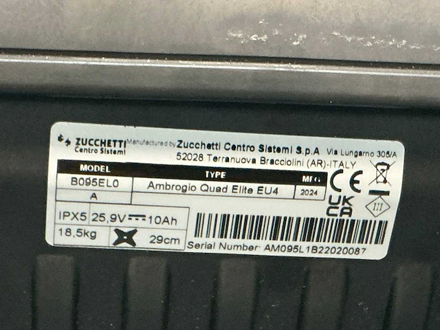 2024 zuchetti ambrogio quad elite eu4 robotmaaier - afbeelding 6 van  6