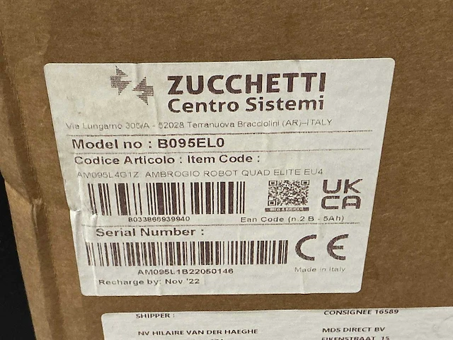 2024 zuchetti ambrogio quad elite eu4 robotmaaier - afbeelding 3 van  3