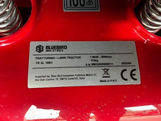 2025 bluebird tr sl 108h zitmaaier - afbeelding 10 van  13