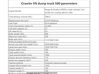 2025 briggs & stratton mini dumper 500kg - met garantie - afbeelding 9 van  18