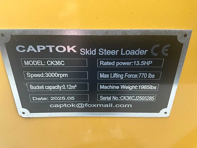 2025 captok ck36c schranklader - met garantie - afbeelding 4 van  16