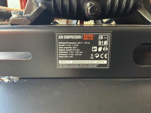 2025 daewoo daax500l luchtcompressor - afbeelding 5 van  7