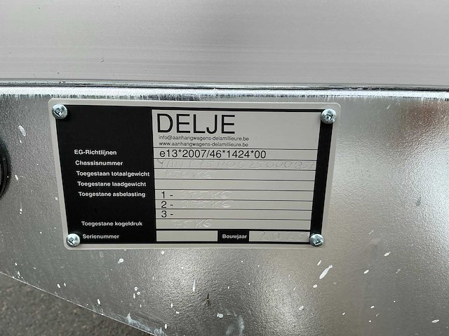 2025 delje platteau aanhangwagen - afbeelding 3 van  12