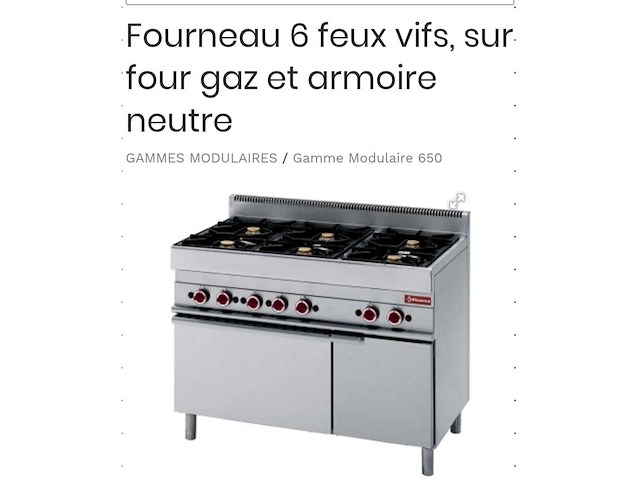 2025 diverso wr-g6bf-f2 6-pits gasfornuis - afbeelding 4 van  8