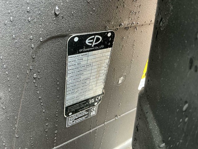 2025 ep pte 1.5 elektrische palletwagen - afbeelding 9 van  9