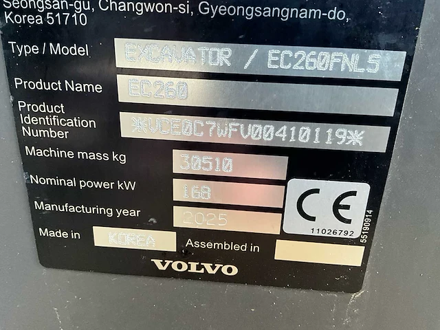 2025 excavator rupsgraafmachine - afbeelding 46 van  52
