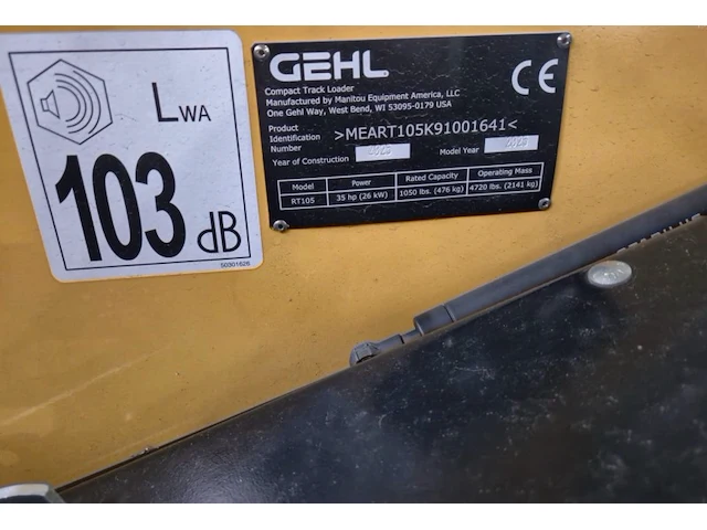 2025 gehl rt105eu schranklader op rupsen - afbeelding 10 van  18