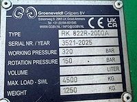 2025 groeneveldt rk 822r-2000a hydraulische sorteer-/sloopgrijper - afbeelding 5 van  5