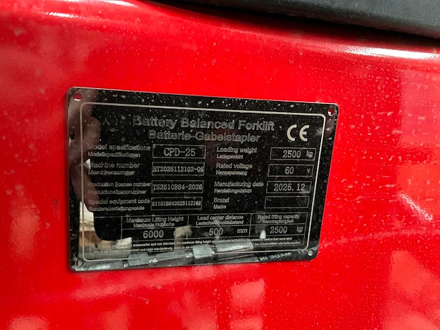 2025 huateng cpd-25 elektrische vorkheftruck - afbeelding 20 van  31