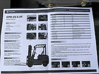 2025 huateng cpd-25 elektrische vorkheftruck - afbeelding 3 van  4