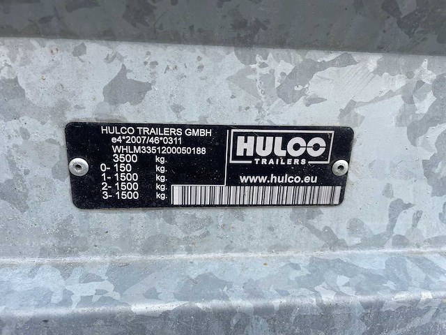 2025 hulco medax-3 aanhangwagen - afbeelding 4 van  20