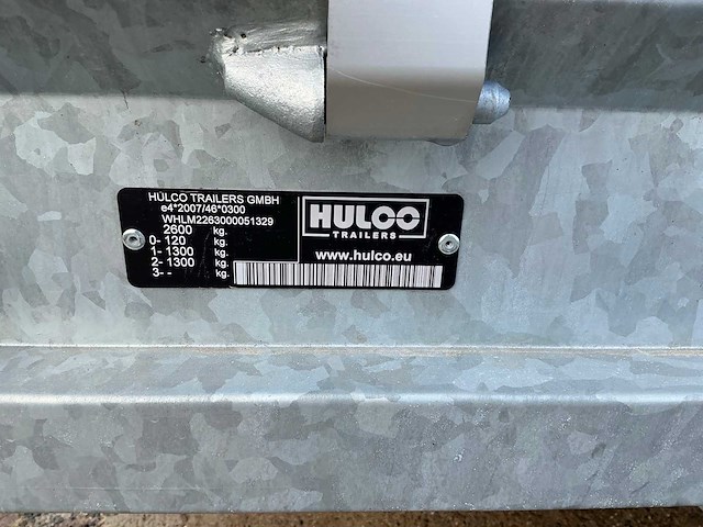 2025 hulco platteau aanhangwagen *ongebruikt/garantie* - afbeelding 4 van  13
