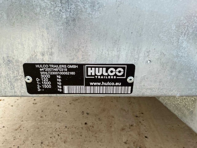 2025 hulco terrax-2 aanhangwagen *ongebruikt/garantie* - afbeelding 9 van  19