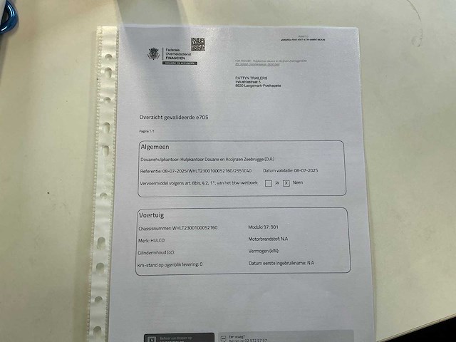 2025 hulco terrax-2 aanhangwagen *ongebruikt/garantie* - afbeelding 10 van  19