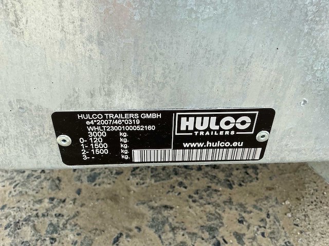 2025 hulco terrax-2 machinetransporter aanhangwagen *ongebruikt/garantie* - afbeelding 2 van  13