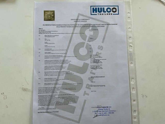 2025 hulco terrax-2 machinetransporter aanhangwagen - afbeelding 3 van  11