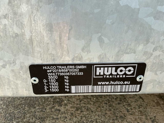 2025 hulco terrax-3 aanhangwagen - afbeelding 6 van  15