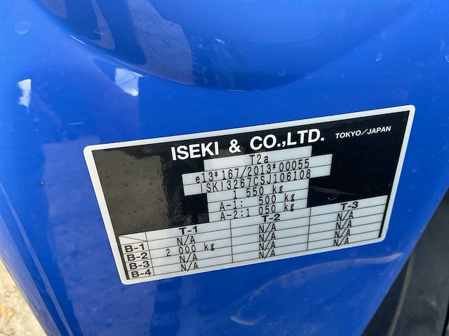 2025 iseki tm 3267e minitractor - afbeelding 10 van  21