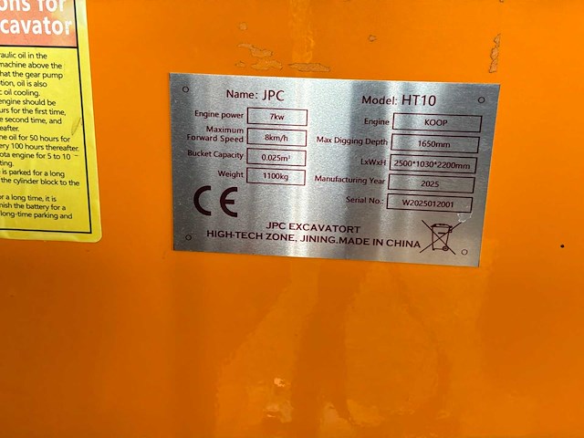 2025 jpc ht10 minigraafmachine - afbeelding 3 van  14