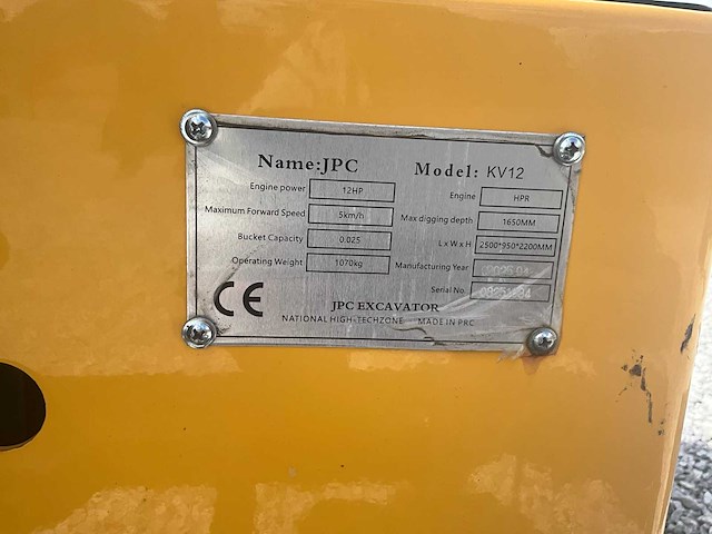2025 jpc mini rupsgraafmachine kv12 mini graafmachine - afbeelding 3 van  10