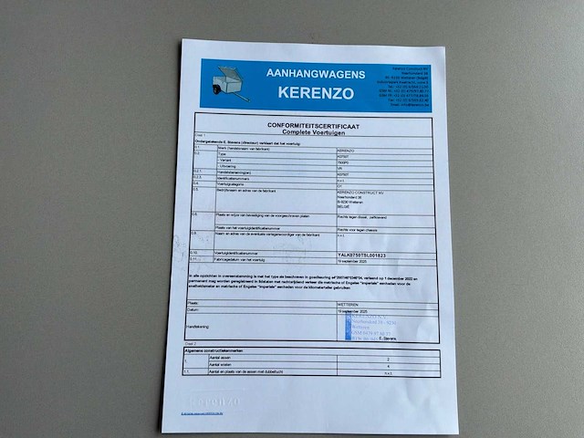 2025 kerenzo plateau aanhangwagen - afbeelding 3 van  12