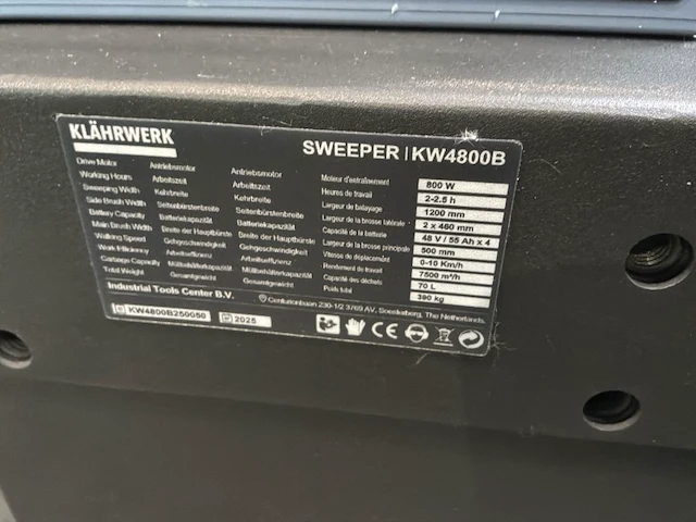 2025 klährwerk kw4800b vloerreiniger (ongebruikt) - afbeelding 11 van  19
