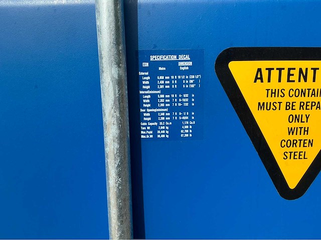 2025 lyne zb20z1 zeecontainer - afbeelding 5 van  6