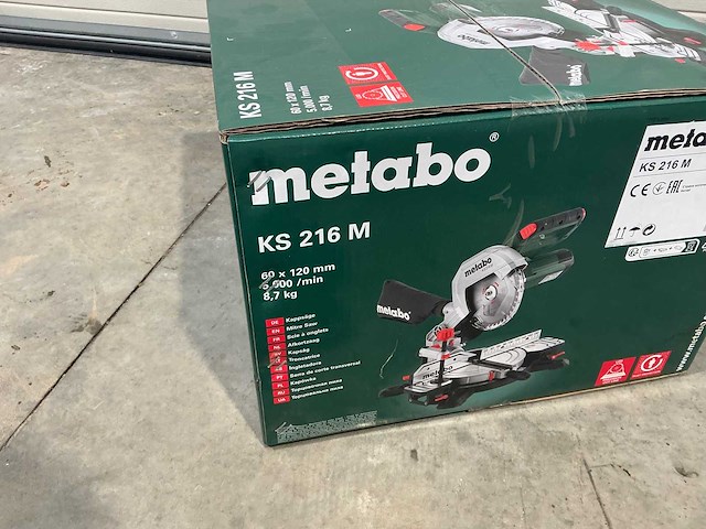 2025 metabo ks 216m afkortcirkelzaagmachine - afbeelding 4 van  5