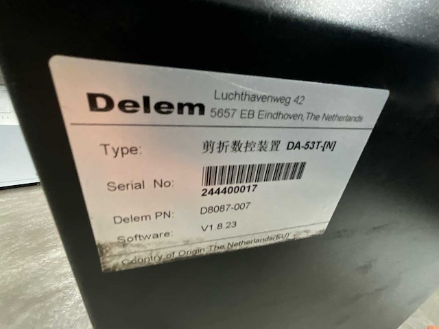 2025 metaleen we67k-160t/3200 cnc hydraulische kantpers. - afbeelding 7 van  19