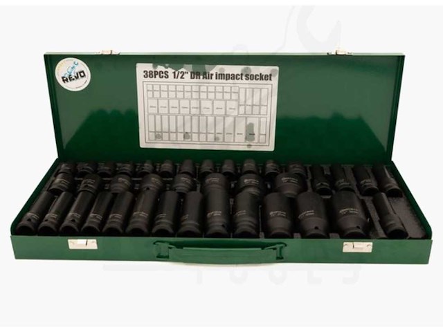 2025 metallo 1/2 dr impact doppenset (5x) - afbeelding 4 van  5