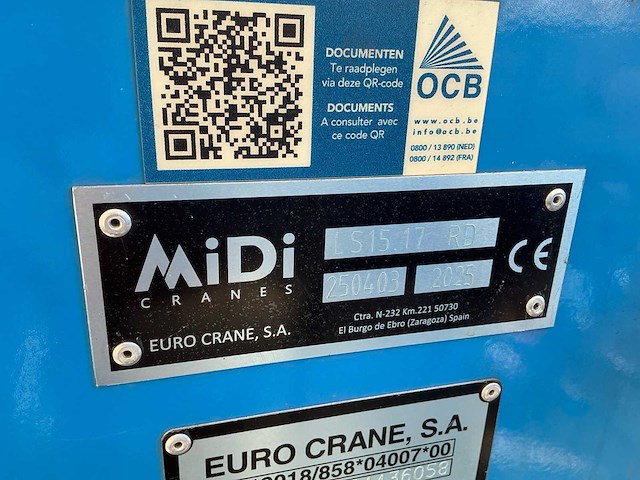 2025 midi cranes ls15.17 rd mobiele torenkraan - afbeelding 11 van  17