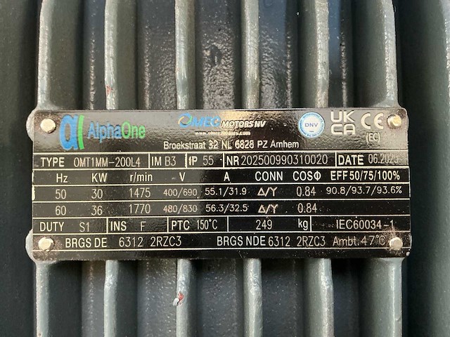 2025 omec motors nv elektromotor - afbeelding 5 van  7
