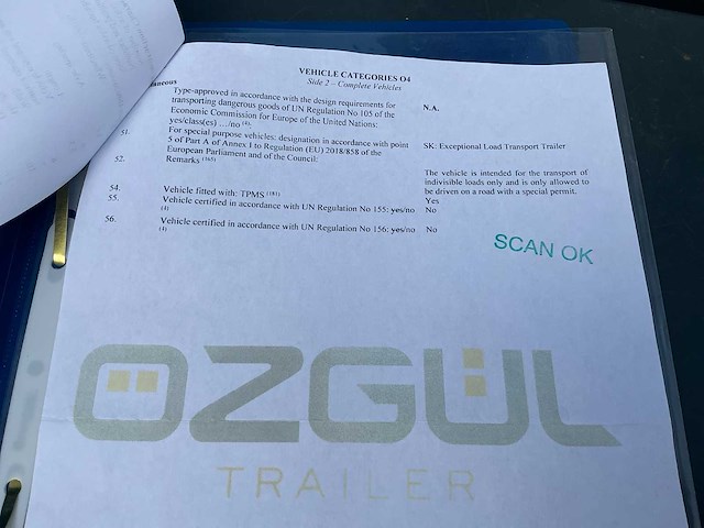 2025 ozgul treyler lw229 oplegger - dieplader - lowbed - afbeelding 24 van  30