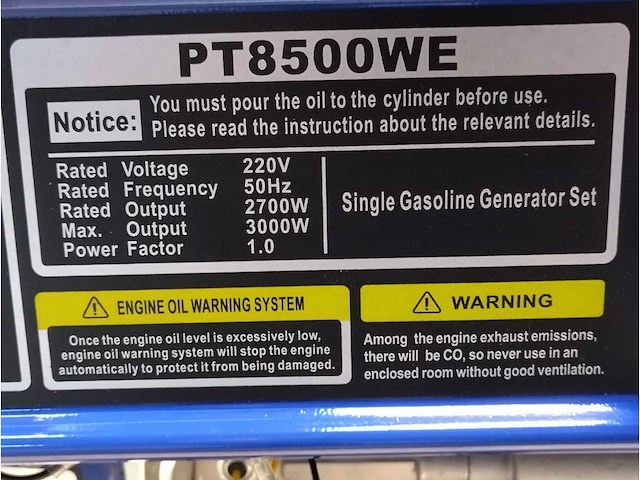 2025 powergenerator pt8500w stroomgenerator (2x) - afbeelding 3 van  11