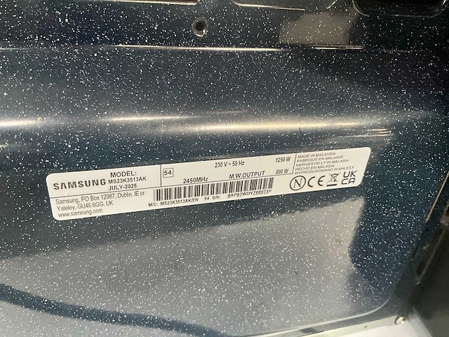 2025 samsung ms23k3513ak microgolfoven - afbeelding 7 van  7