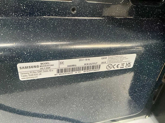 2025 samsung ms23k3513ak microgolfoven - afbeelding 7 van  7