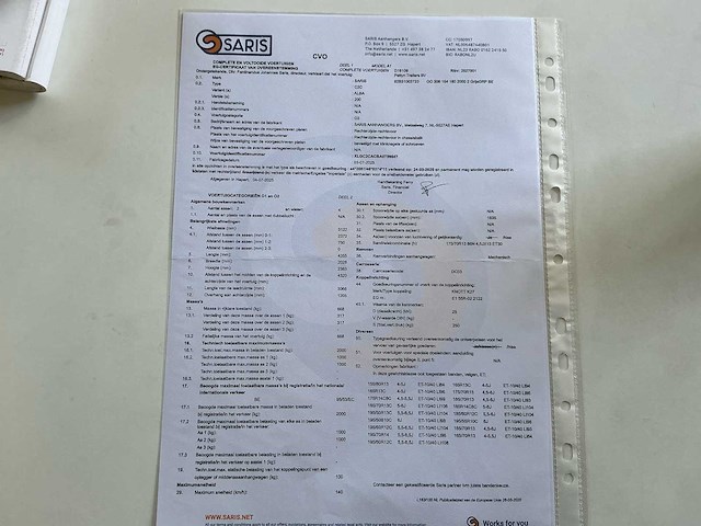 2025 saris c2c gesloten opbouw aanhangwagen - afbeelding 11 van  11