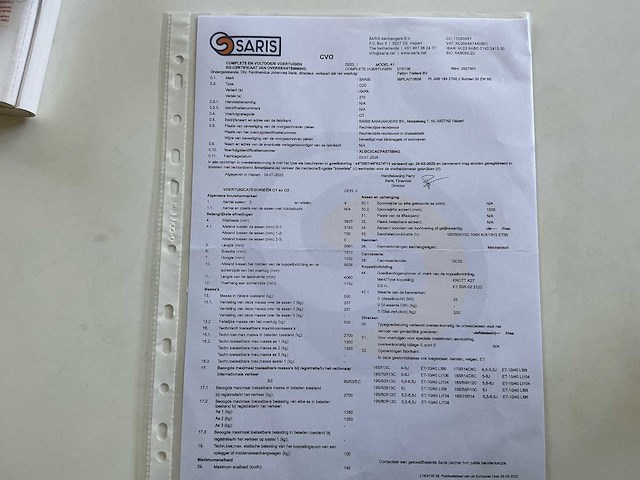 2025 saris c2c platteau aanhangwagen - afbeelding 2 van  10