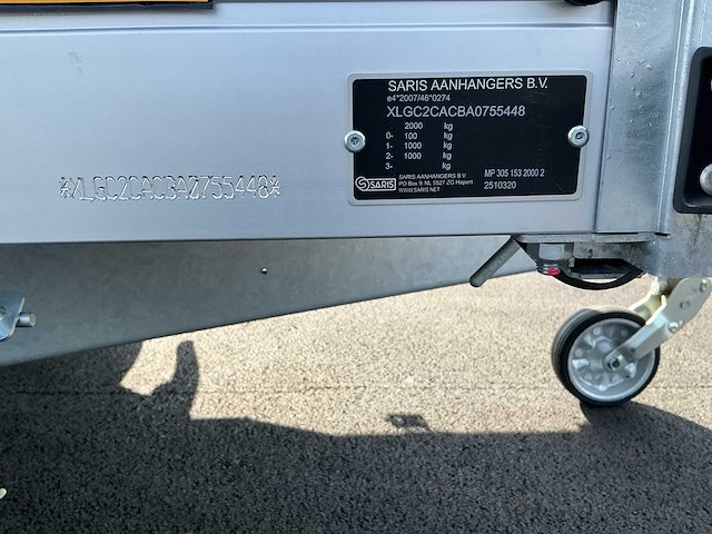 2025 saris mac aanhangwagen *ongebruikt* - afbeelding 6 van  15