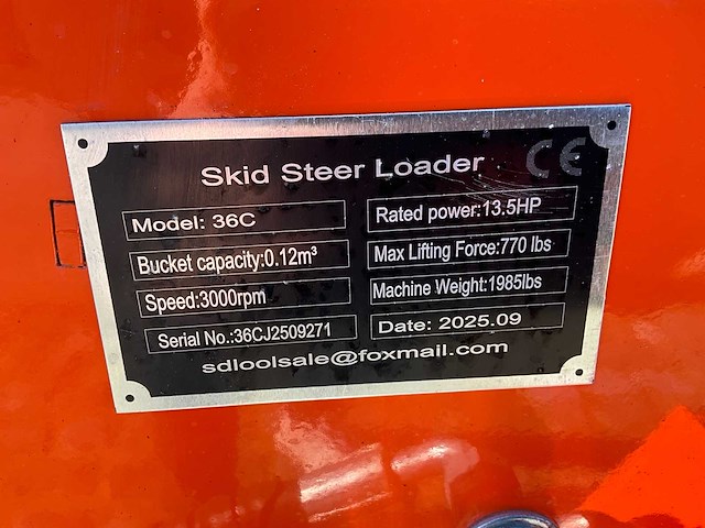 2025 skid steer loader 36c dumper - afbeelding 9 van  18