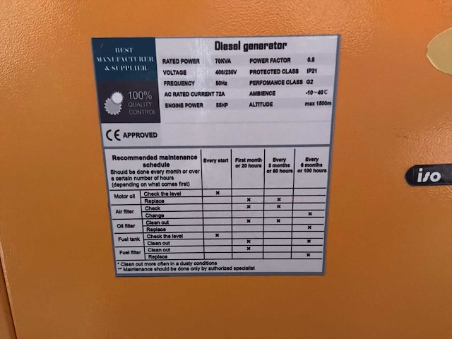 2025 stahltech 4105 diesel generatorset - afbeelding 22 van  25