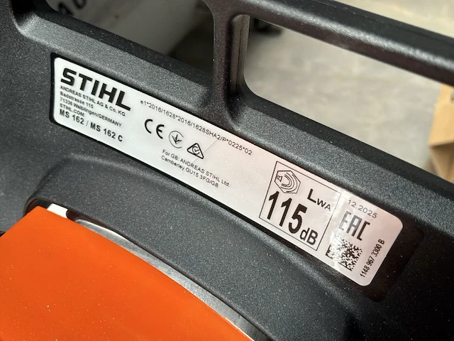 2025 stihl ms162 ketingzaag (ongebruikt) - afbeelding 5 van  7
