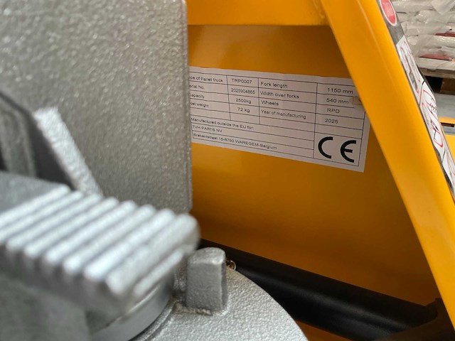 2025 total source trp0007 hand hydraulische palletwagen - afbeelding 7 van  8