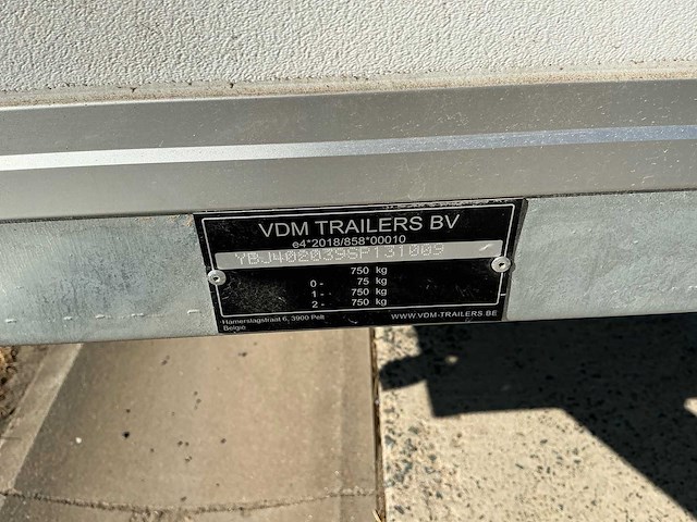 2025 vdm trailers dao1 aanhangwagen - afbeelding 3 van  12