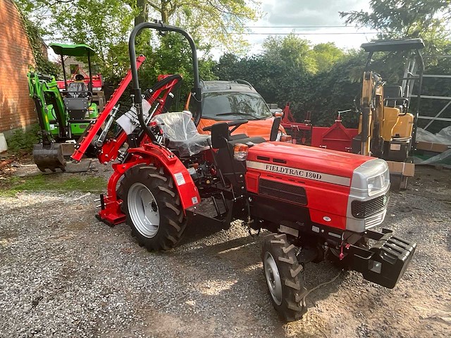 2025 vst fieldtrac 180d 4wd minitractor met voorlader en bel-agro hrts130 schijveneg - afbeelding 1 van  26