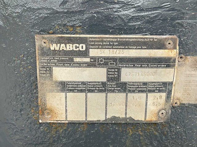 2025 wabco tipper met fassi f235 /sk18/25 kraan – semi-oplegger kiep - afbeelding 6 van  19